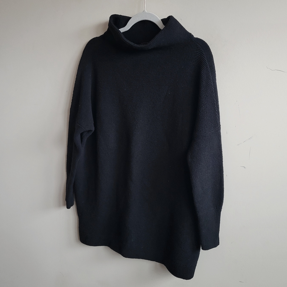 Free People Ottoman‎ Slouchy Sweater Tunic Black - Picture 5 of 9